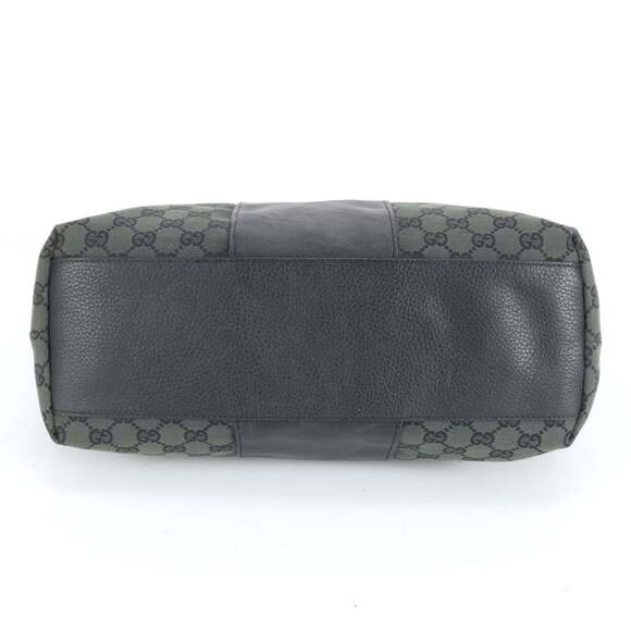 Gucci GG Canvas Leather Tote Bag (238696) - Black, Men's - Picture 6 of 9